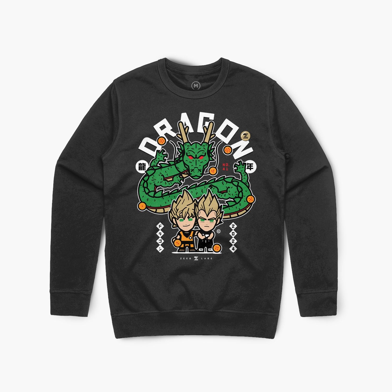 Dragon—Crewsweater—Blk