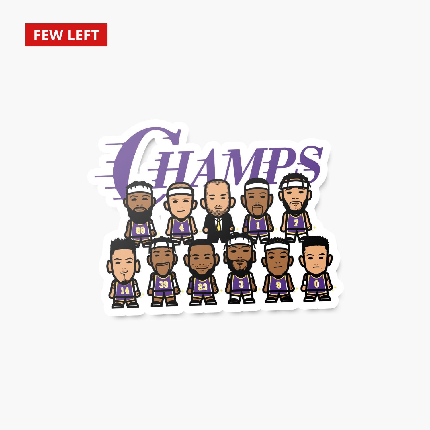 LA Champs—Sticker—Roster
