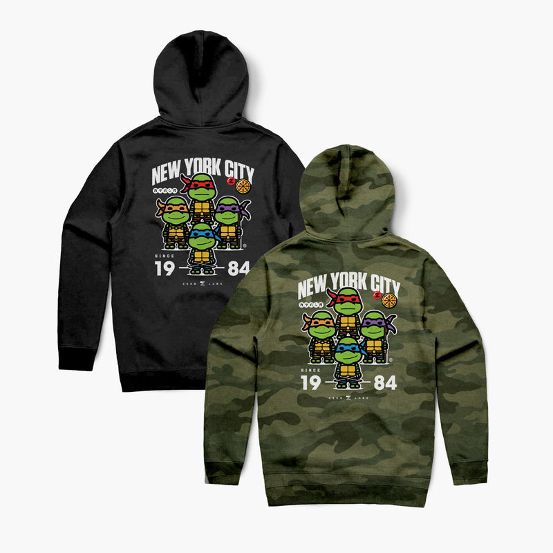 Turtles—Hoodie—Forest Camo