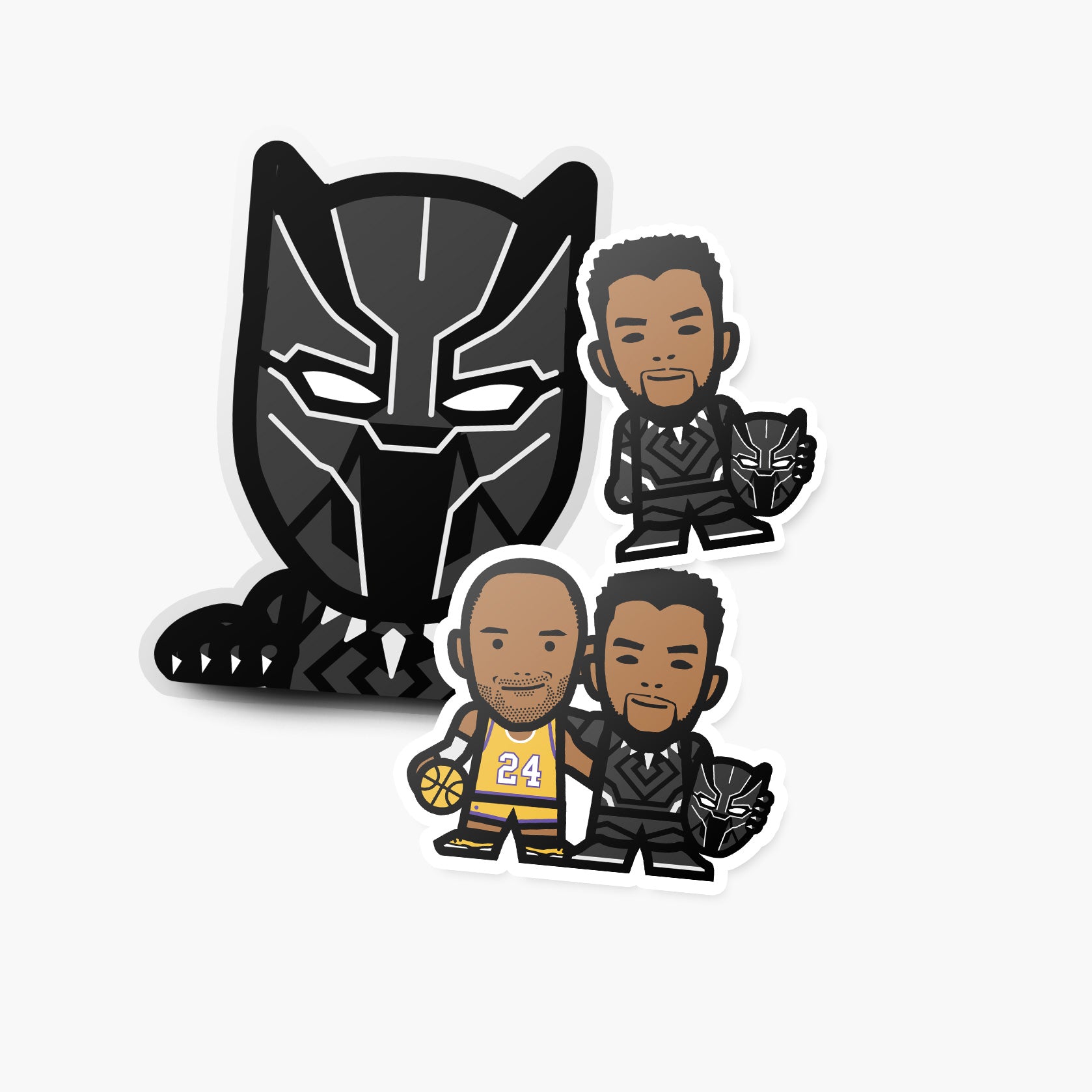 Our King—Sticker—Blk Panther—Clear